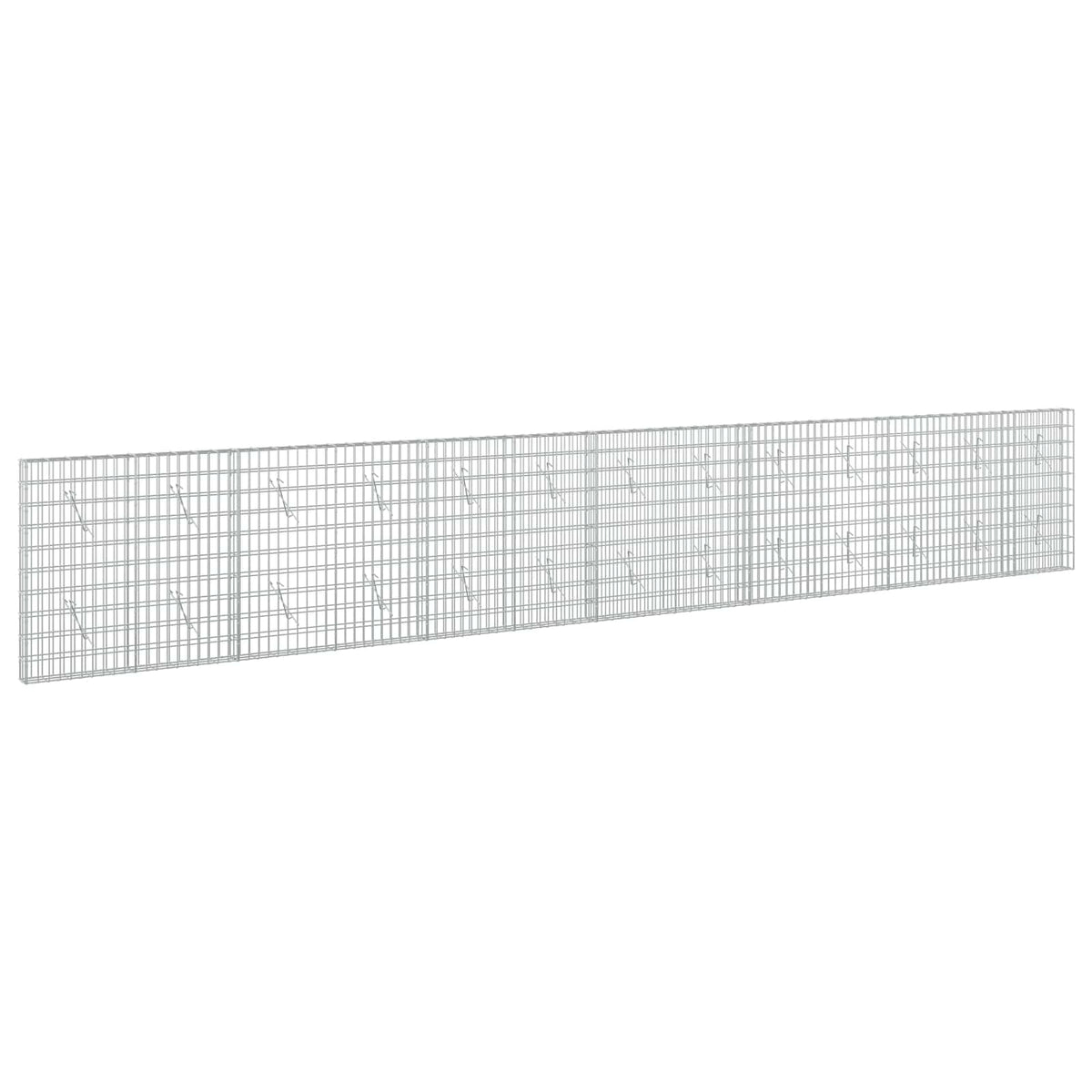 vidaXL Gabion with 3.5 mm Wire and 5x10 cm Mesh 650x10x100 cm 2