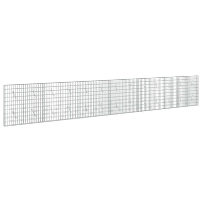 vidaXL Gabion with 3.5 mm Wire and 5x10 cm Mesh 650x10x100 cm 2