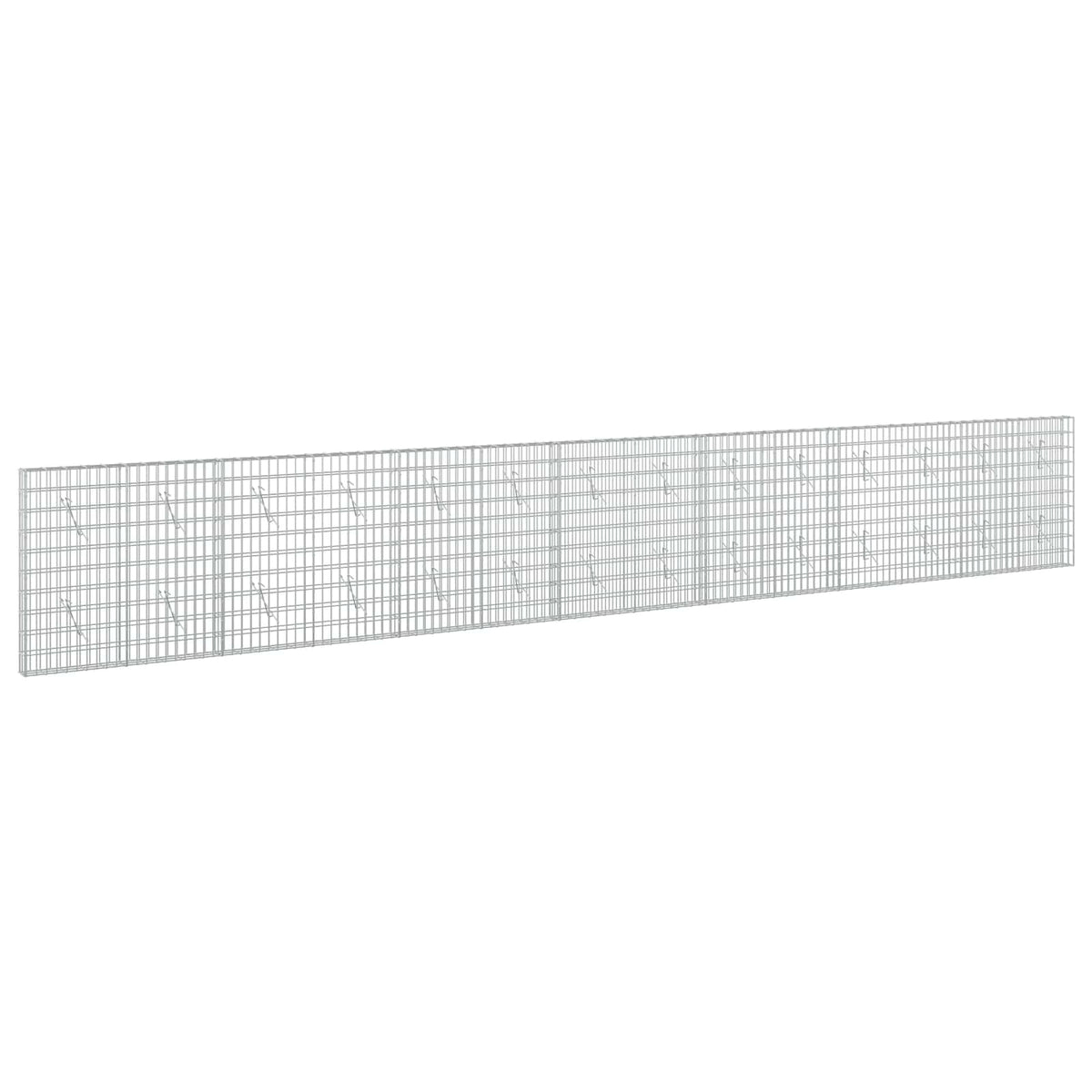 vidaXL Gabion with 3.5 mm Wire and 5x10 cm Mesh 700x10x100 cm 2