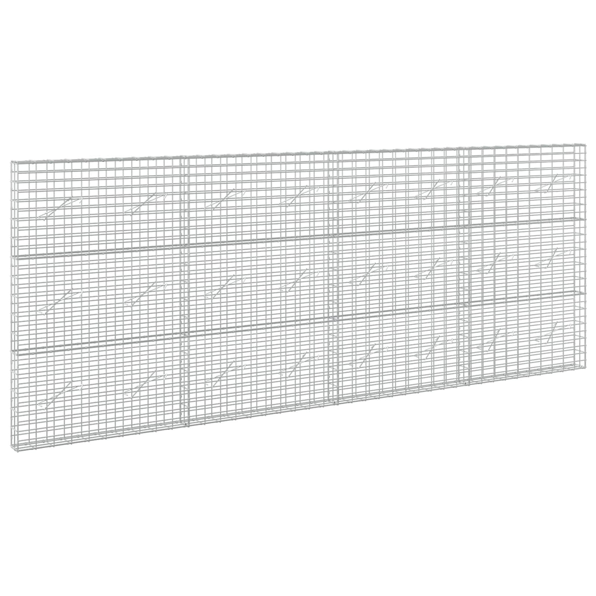 vidaXL Gabion with 3.5 mm Wire and 5x10 cm Mesh 400x10x150 cm 2