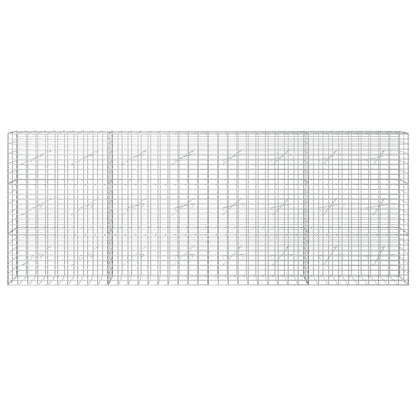 vidaXL Gabion with 3.5 mm Wire and 5x10 cm Mesh 400x10x150 cm 3