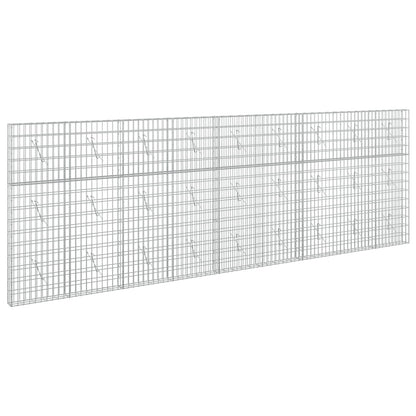 vidaXL Gabion with 3.5 mm Wire and 5x10 cm Mesh 450x10x150 cm 2