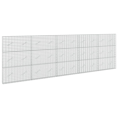 vidaXL Gabion with 3.5 mm Wire and 5x10 cm Mesh 500x10x150 cm 2