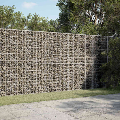 vidaXL Gabion with 3.5 mm Wire and 5x10 cm Mesh 300x10x200 cm 1