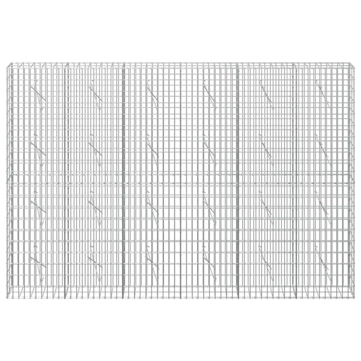 vidaXL Gabion with 3.5 mm Wire and 5x10 cm Mesh 300x10x200 cm 3