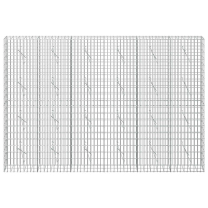 vidaXL Gabion with 3.5 mm Wire and 5x10 cm Mesh 300x10x200 cm 3