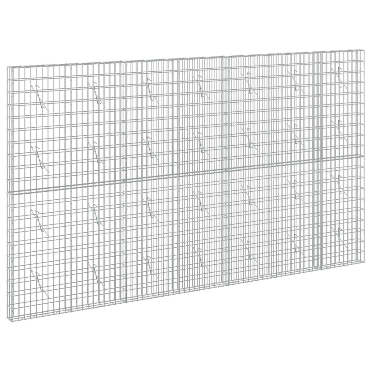 vidaXL Gabion with 3.5 mm Wire and 5x10 cm Mesh 350x10x200 cm 2