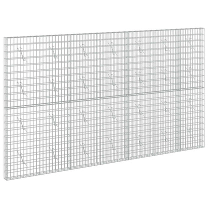 vidaXL Gabion with 3.5 mm Wire and 5x10 cm Mesh 350x10x200 cm 2
