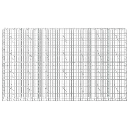 vidaXL Gabion with 3.5 mm Wire and 5x10 cm Mesh 350x10x200 cm 3