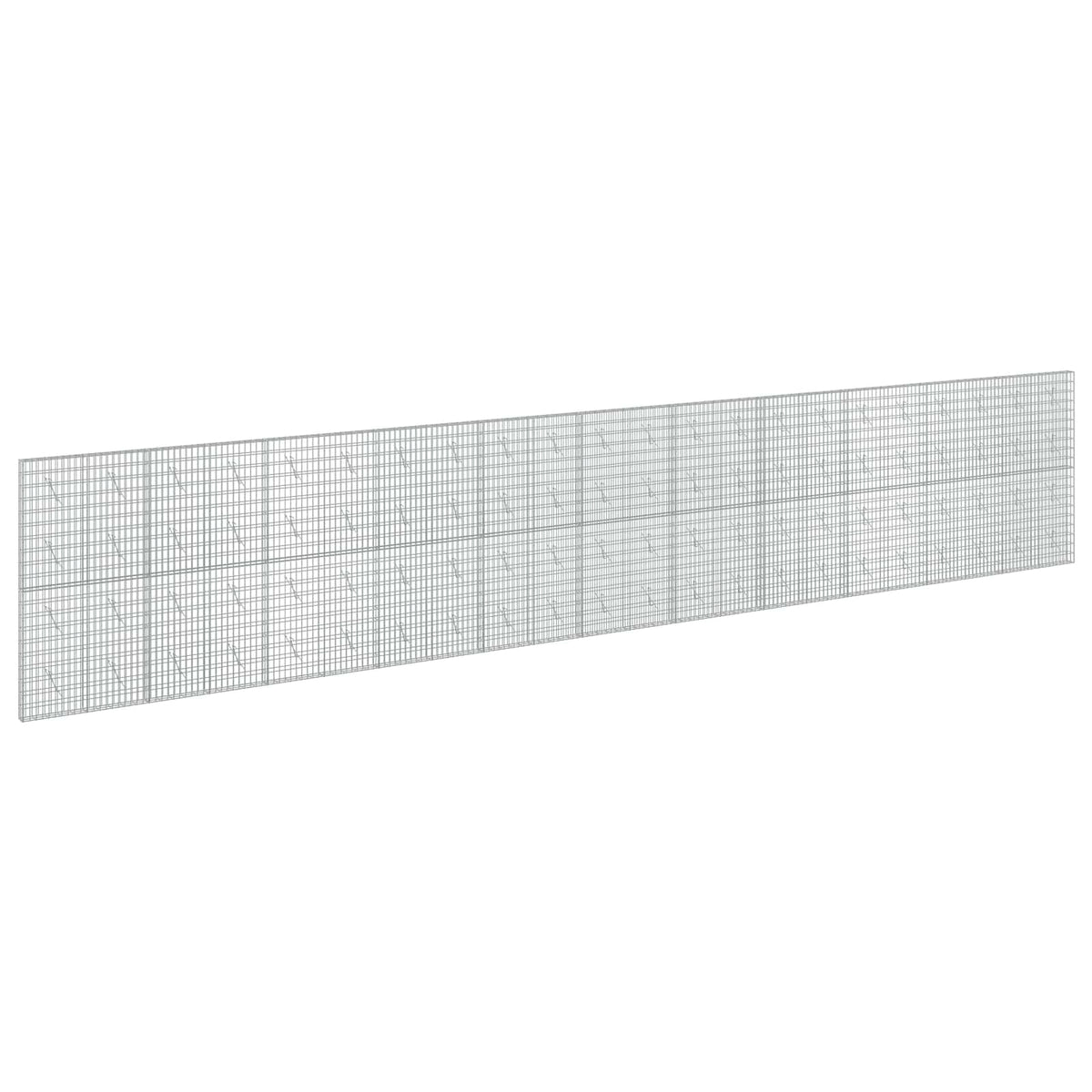 vidaXL Gabion with 3.5 mm Wire and 5x10 cm Mesh 1100x10x200 cm 2