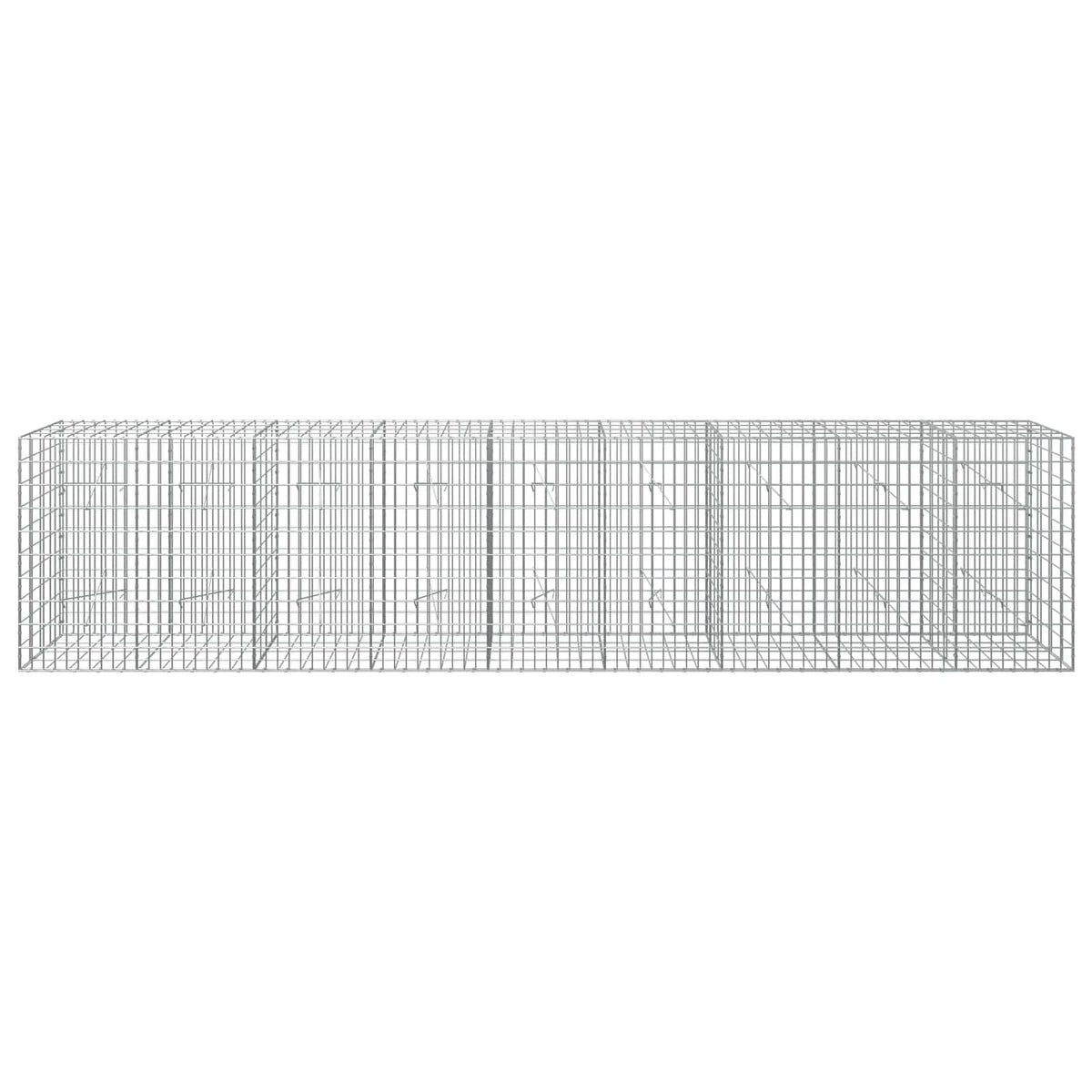 vidaXL Gabion with 3.5 mm Wire and 5x10 cm Mesh 450x20x100 cm 3