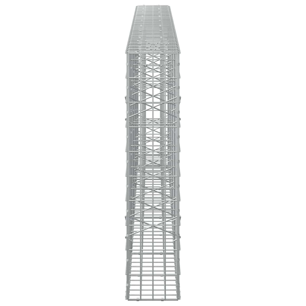 vidaXL Gabion with 3.5 mm Wire and 5x10 cm Mesh 450x20x100 cm 4