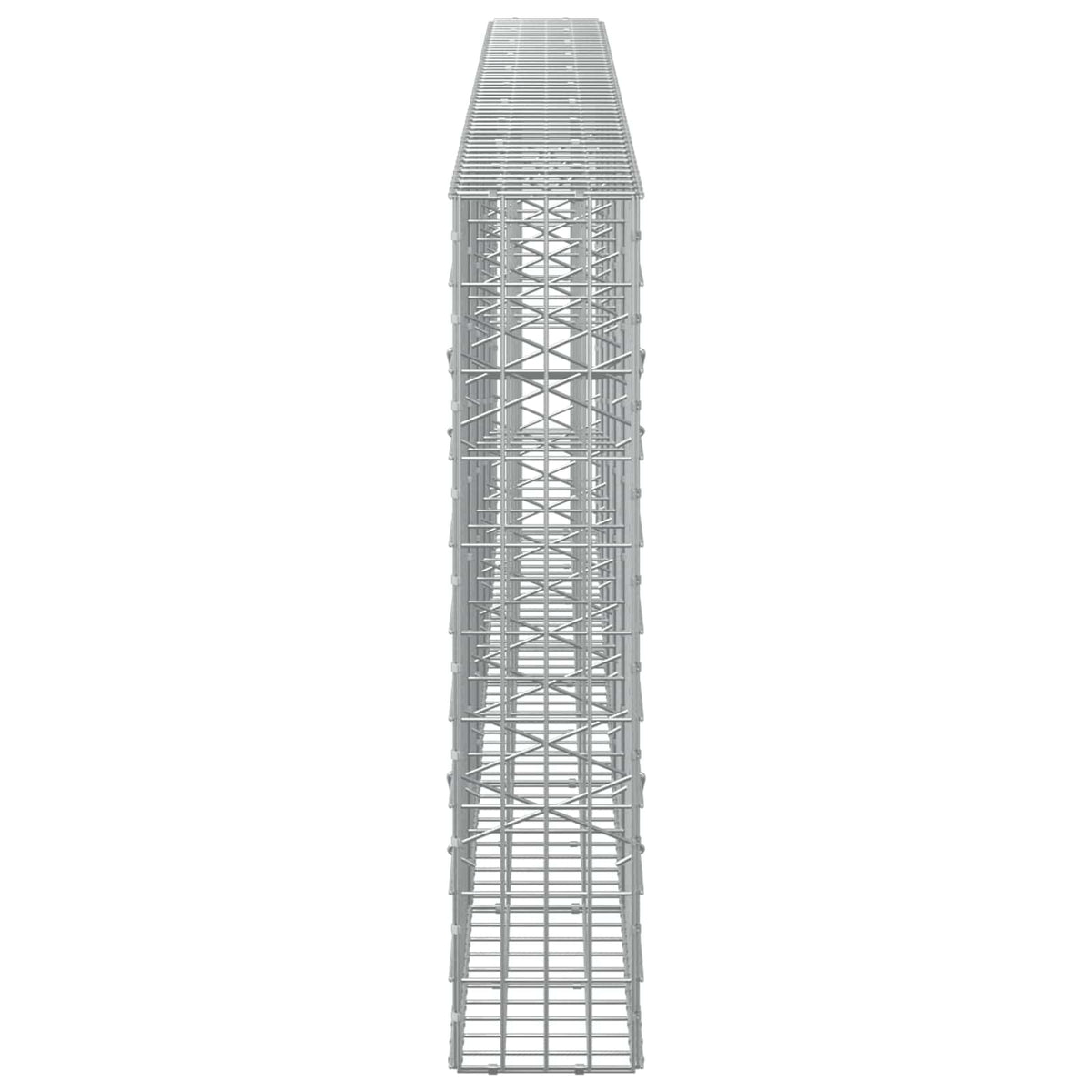 vidaXL Gabion with 3.5 mm Wire and 5x10 cm Mesh 500x20x100 cm 4