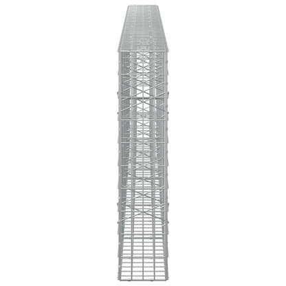 vidaXL Gabion with 3.5 mm Wire and 5x10 cm Mesh 500x20x100 cm 4