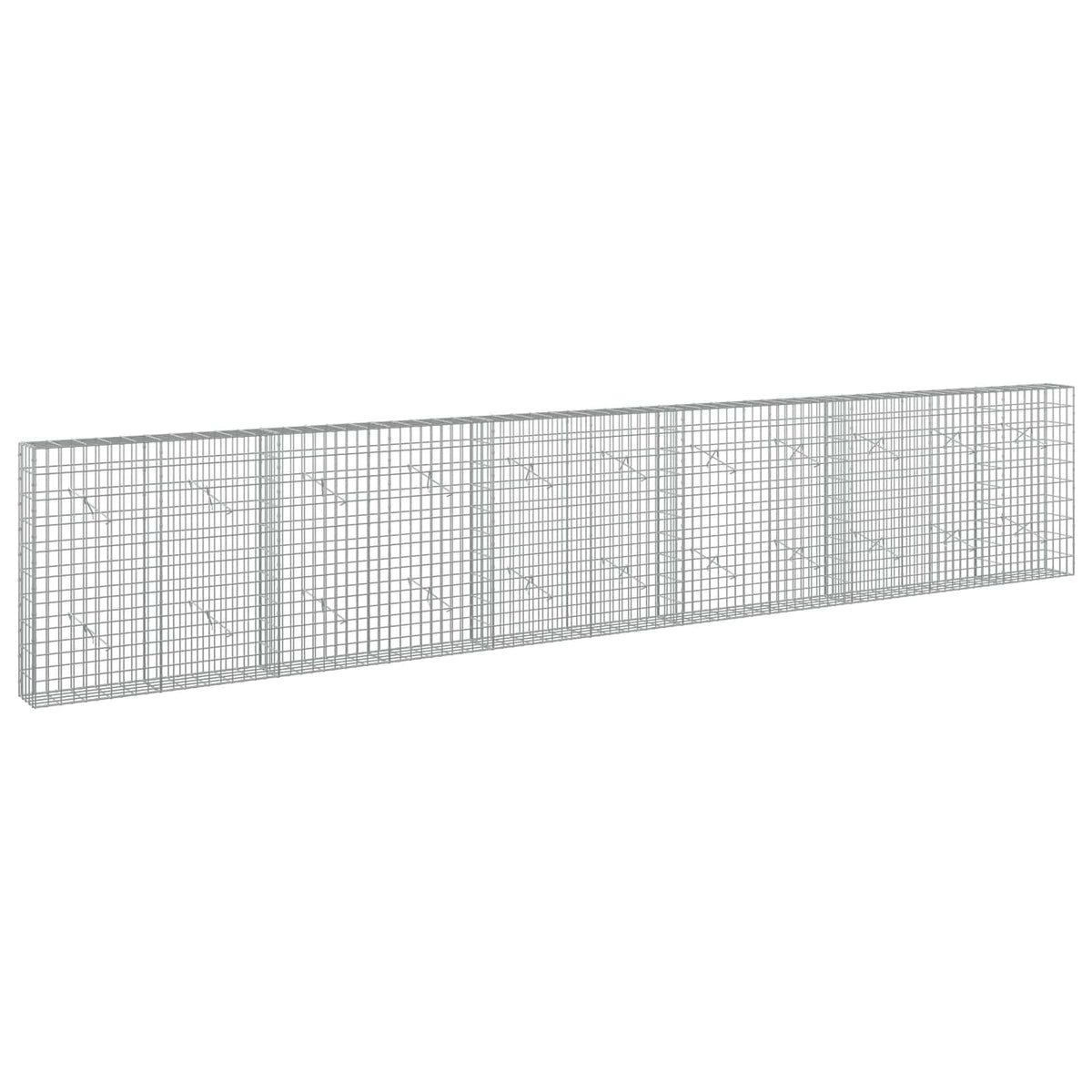 vidaXL Gabion with 3.5 mm Wire and 5x10 cm Mesh 550x20x100 cm 2