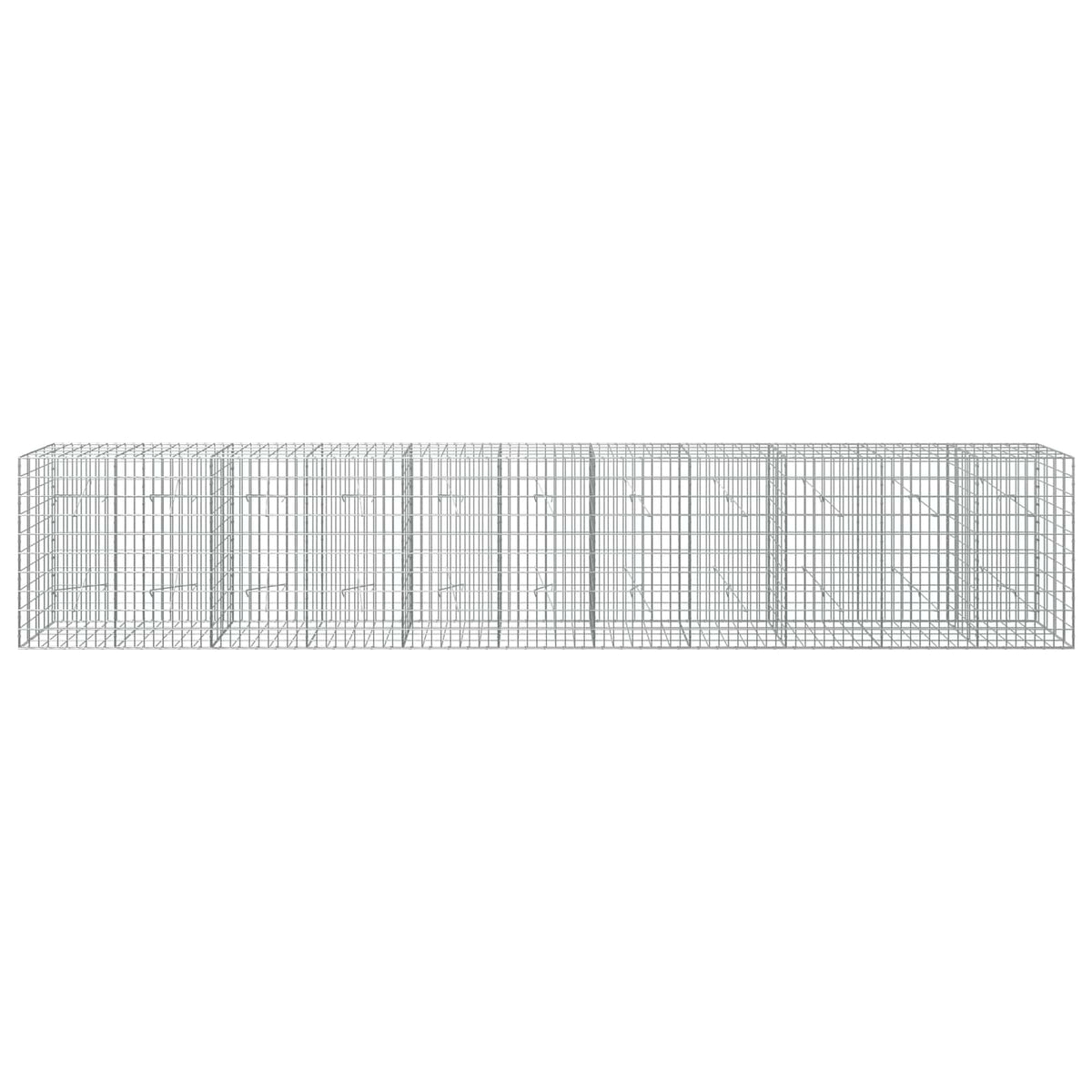 vidaXL Gabion with 3.5 mm Wire and 5x10 cm Mesh 550x20x100 cm 3