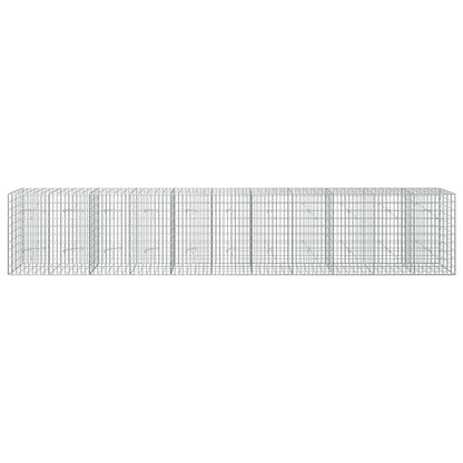vidaXL Gabion with 3.5 mm Wire and 5x10 cm Mesh 550x20x100 cm 3