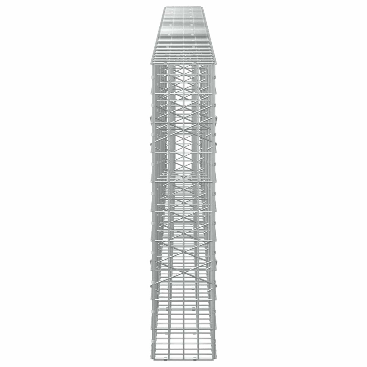 vidaXL Gabion with 3.5 mm Wire and 5x10 cm Mesh 550x20x100 cm 4