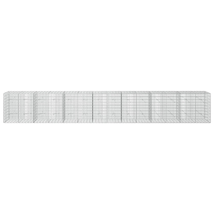 vidaXL Gabion with 3.5 mm Wire and 5x10 cm Mesh 700x20x100 cm 3