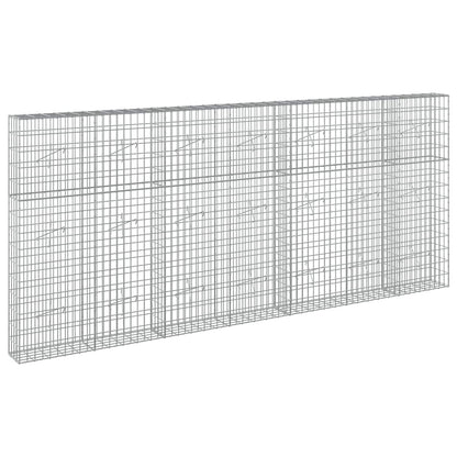 vidaXL Gabion with 3.5 mm Wire and 5x10 cm Mesh 350x20x150 cm 2