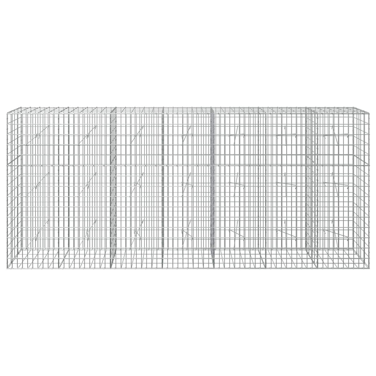 vidaXL Gabion with 3.5 mm Wire and 5x10 cm Mesh 350x20x150 cm 3