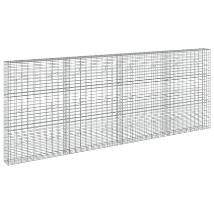 vidaXL Gabion with 3.5 mm Wire and 5x10 cm Mesh 400x20x150 cm 2