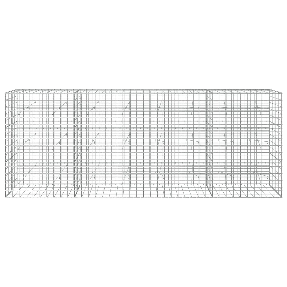 Gabion with 3.5 mm Wire and 5x10 cm Mesh 50x20x150 cm Height 150 cm Thickness 20 cm 50–1000 cm 400 cm