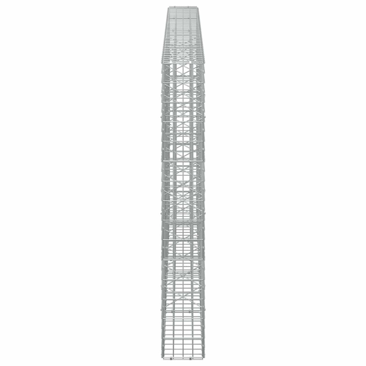 vidaXL Gabion with 3.5 mm Wire and 5x10 cm Mesh 400x20x150 cm 4