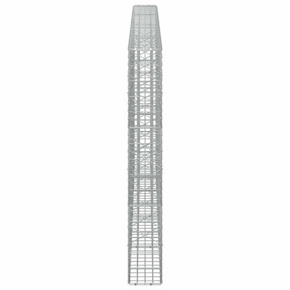 vidaXL Gabion with 3.5 mm Wire and 5x10 cm Mesh 400x20x150 cm 4