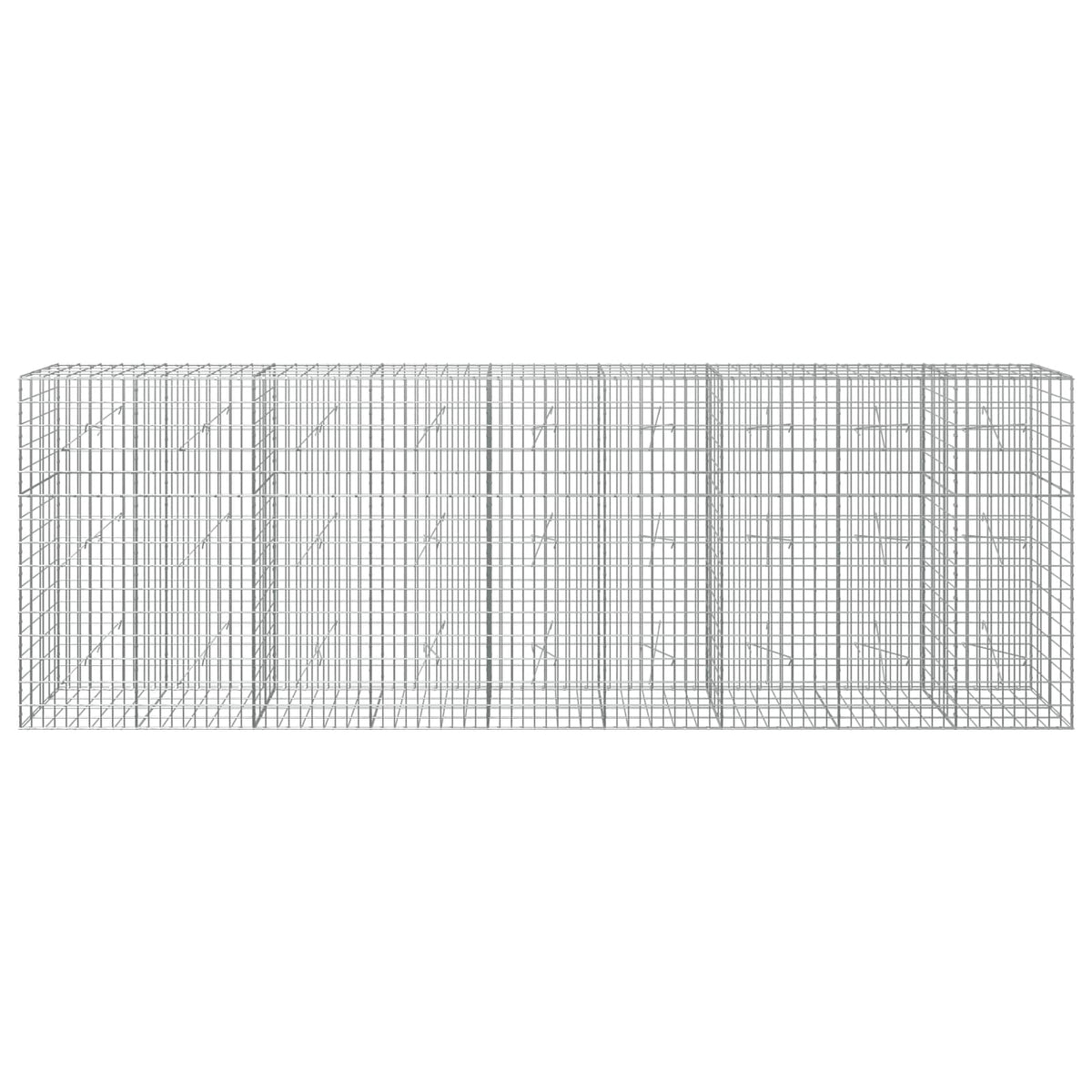 Gabion with 3.5 mm Wire and 5x10 cm Mesh 50x20x150 cm Height 150 cm Thickness 20 cm 50–1000 cm 450 cm