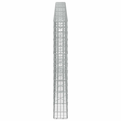 vidaXL Gabion with 3.5 mm Wire and 5x10 cm Mesh 450x20x150 cm 4