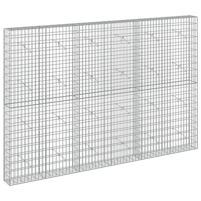 vidaXL Gabion with 3.5 mm Wire and 5x10 cm Mesh 300x20x200 cm 2