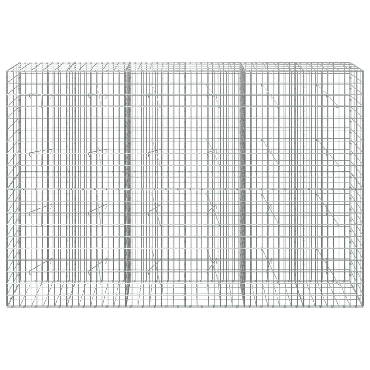 vidaXL Gabion with 3.5 mm Wire and 5x10 cm Mesh 300x20x200 cm 3