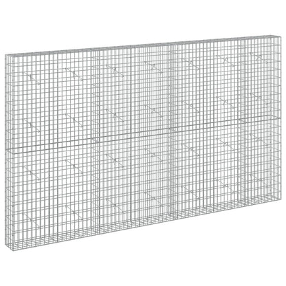 vidaXL Gabion with 3.5 mm Wire and 5x10 cm Mesh 350x20x200 cm 2