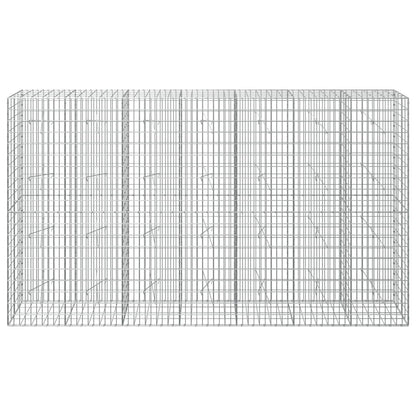 vidaXL Gabion with 3.5 mm Wire and 5x10 cm Mesh 350x20x200 cm 3