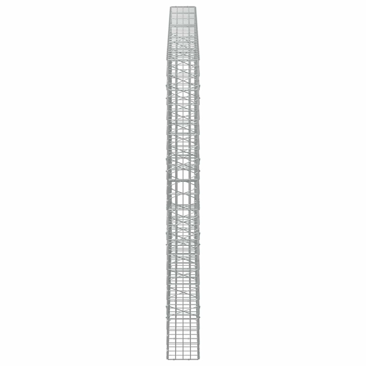 vidaXL Gabion with 3.5 mm Wire and 5x10 cm Mesh 350x20x200 cm 4