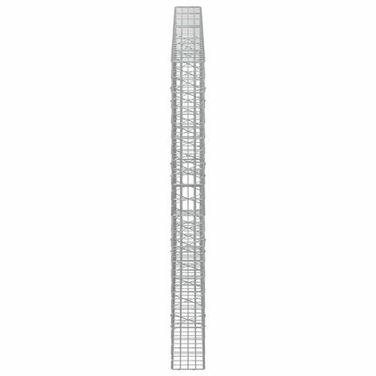 vidaXL Gabion with 3.5 mm Wire and 5x10 cm Mesh 350x20x200 cm 4