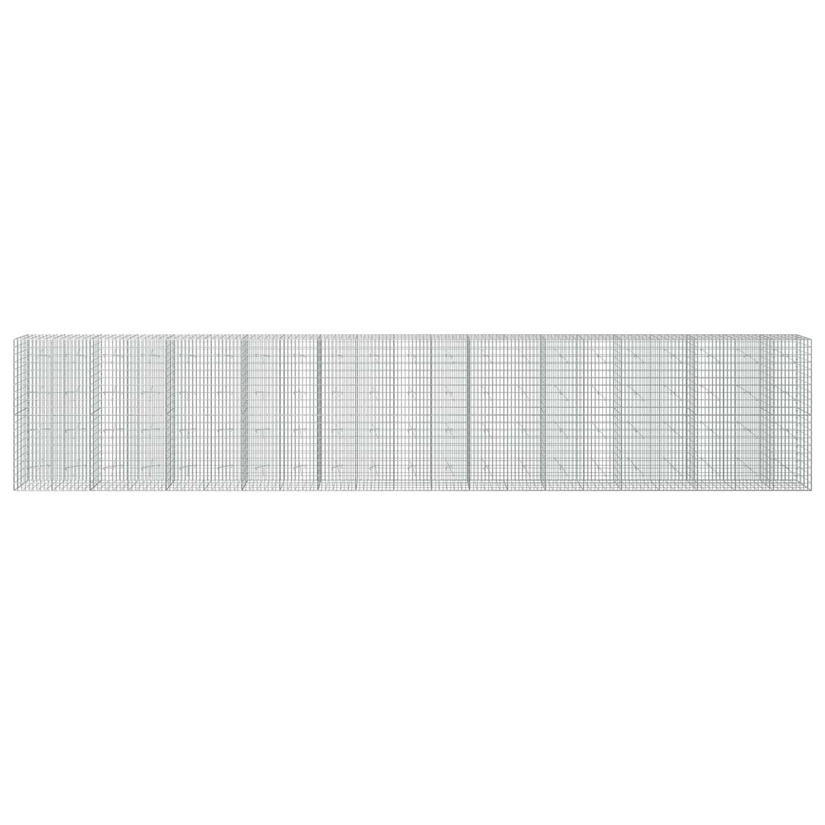 Gabion with 3.5 mm Wire and 5x10 cm Mesh 1050x20x200 cm 1050 cm