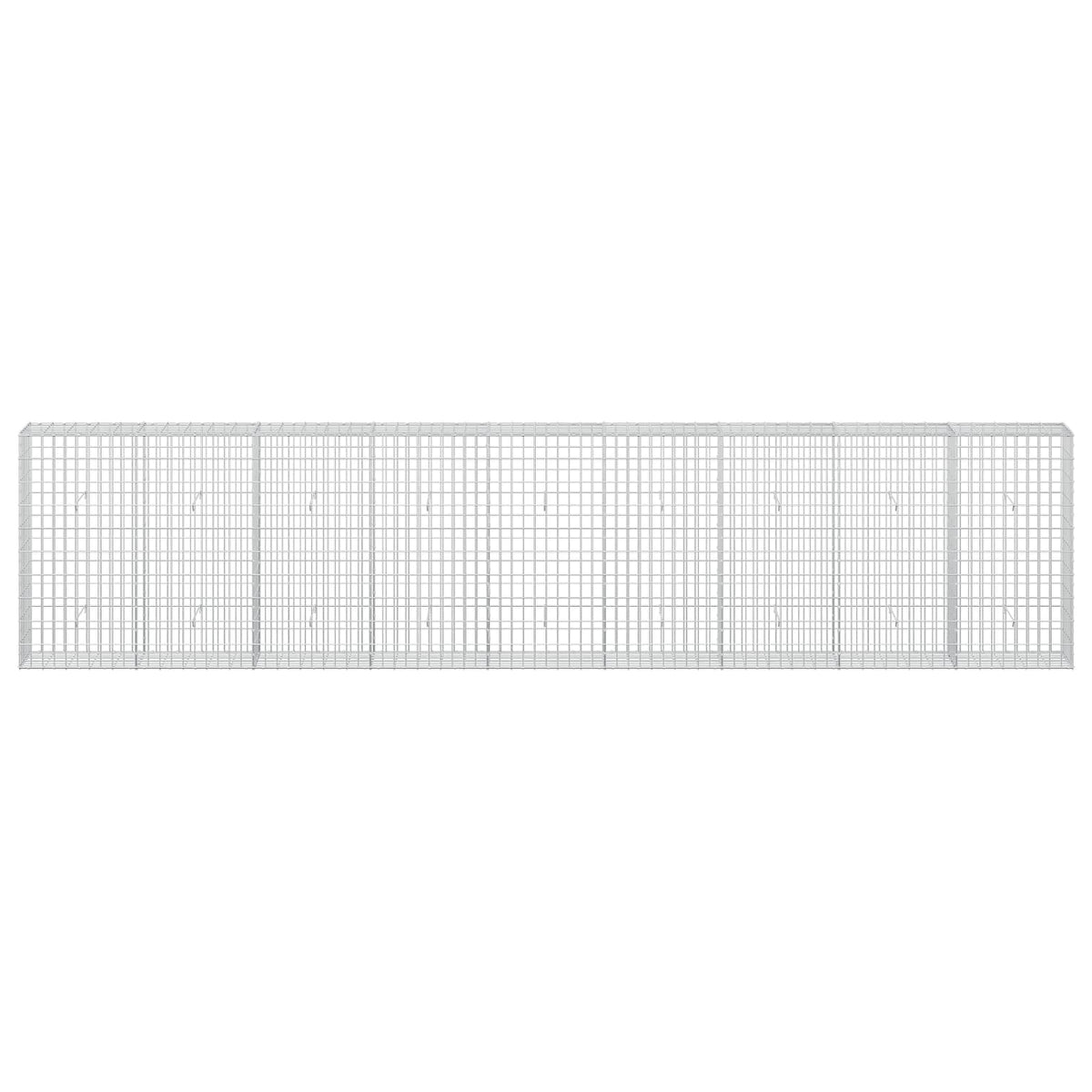 vidaXL Gabion with 3.5 mm Wire and 5x10 cm Mesh 450x30x100 cm 3