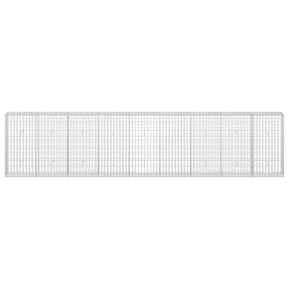 vidaXL Gabion with 3.5 mm Wire and 5x10 cm Mesh 450x30x100 cm 3