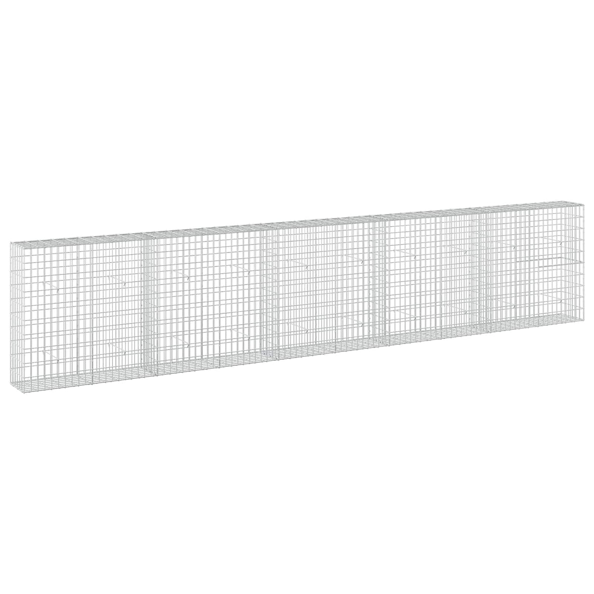 vidaXL Gabion with 3.5 mm Wire and 5x10 cm Mesh 500x30x100 cm 2