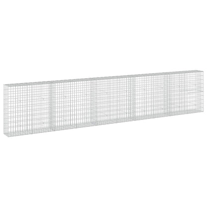 vidaXL Gabion with 3.5 mm Wire and 5x10 cm Mesh 500x30x100 cm 2