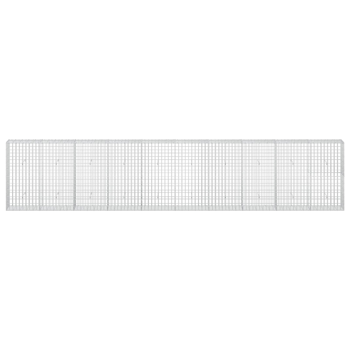 vidaXL Gabion with 3.5 mm Wire and 5x10 cm Mesh 500x30x100 cm 3