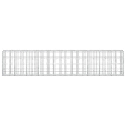 vidaXL Gabion with 3.5 mm Wire and 5x10 cm Mesh 500x30x100 cm 3