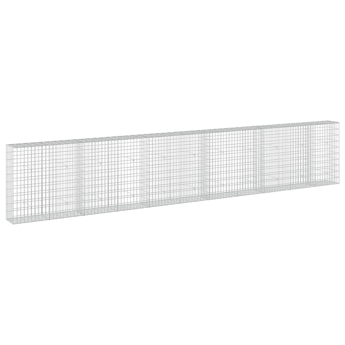 vidaXL Gabion with 3.5 mm Wire and 5x10 cm Mesh 550x30x100 cm 2