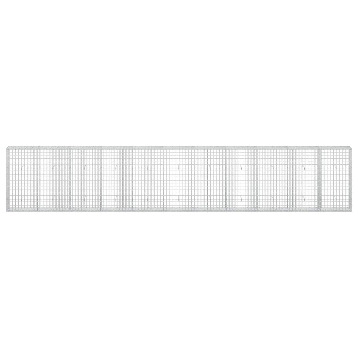 vidaXL Gabion with 3.5 mm Wire and 5x10 cm Mesh 550x30x100 cm 3