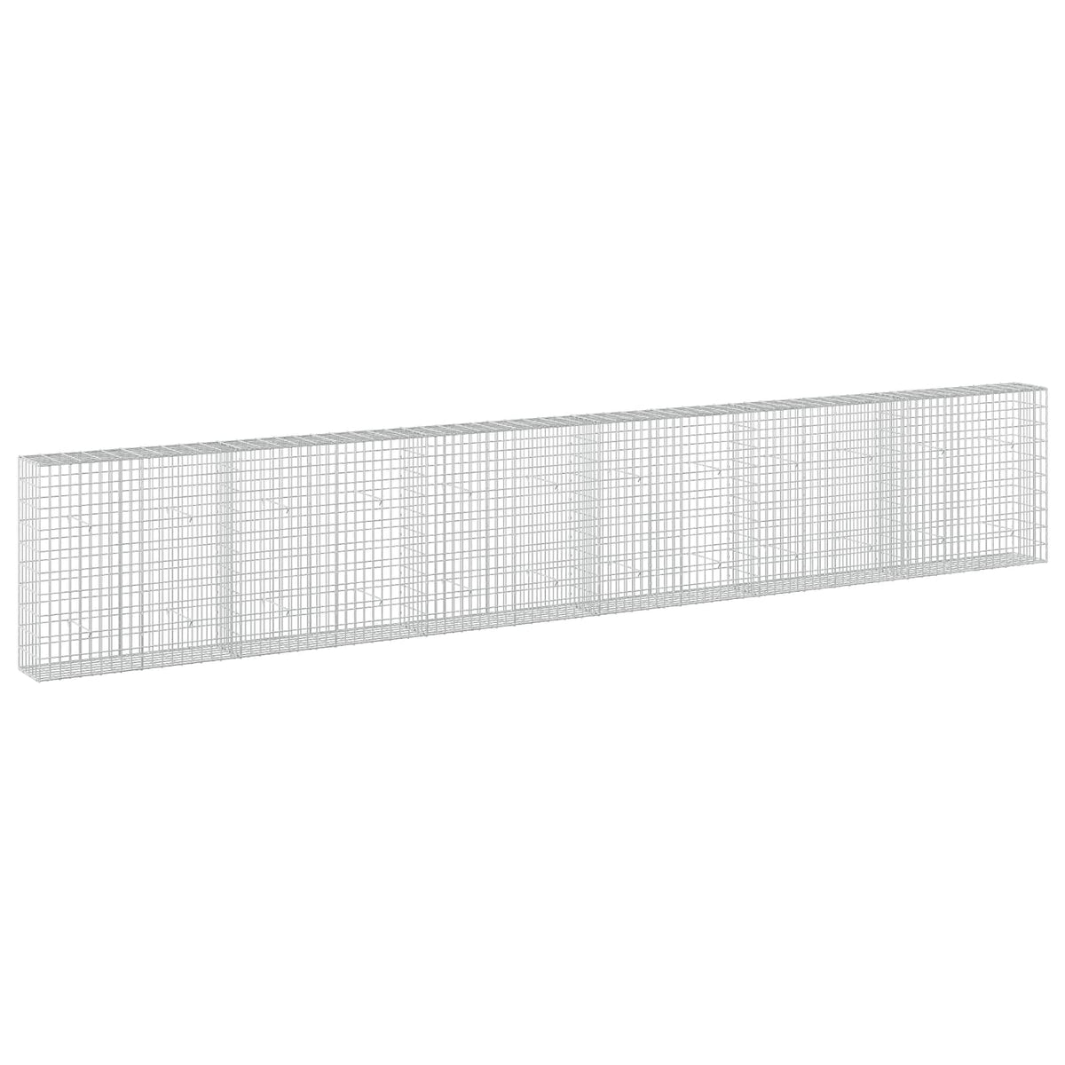 vidaXL Gabion with 3.5 mm Wire and 5x10 cm Mesh 600x30x100 cm 2