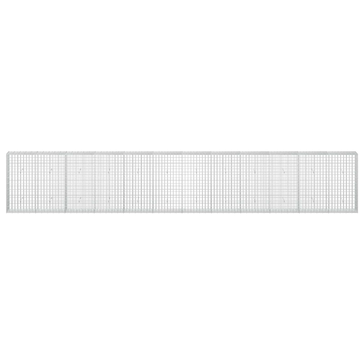 vidaXL Gabion with 3.5 mm Wire and 5x10 cm Mesh 600x30x100 cm 3