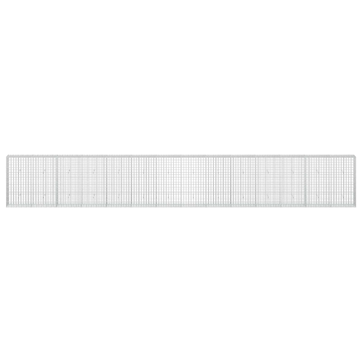 vidaXL Gabion with 3.5 mm Wire and 5x10 cm Mesh 700x30x100 cm 3