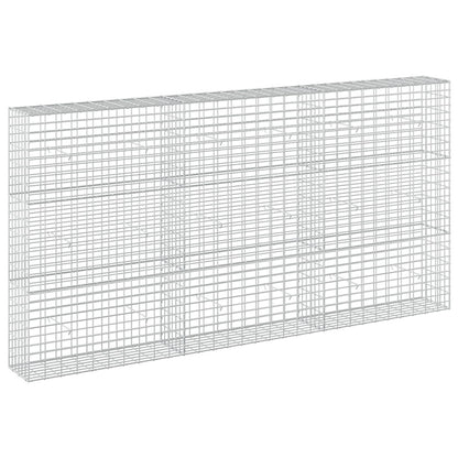 vidaXL Gabion with 3.5 mm Wire and 5x10 cm Mesh 300x30x150 cm 2